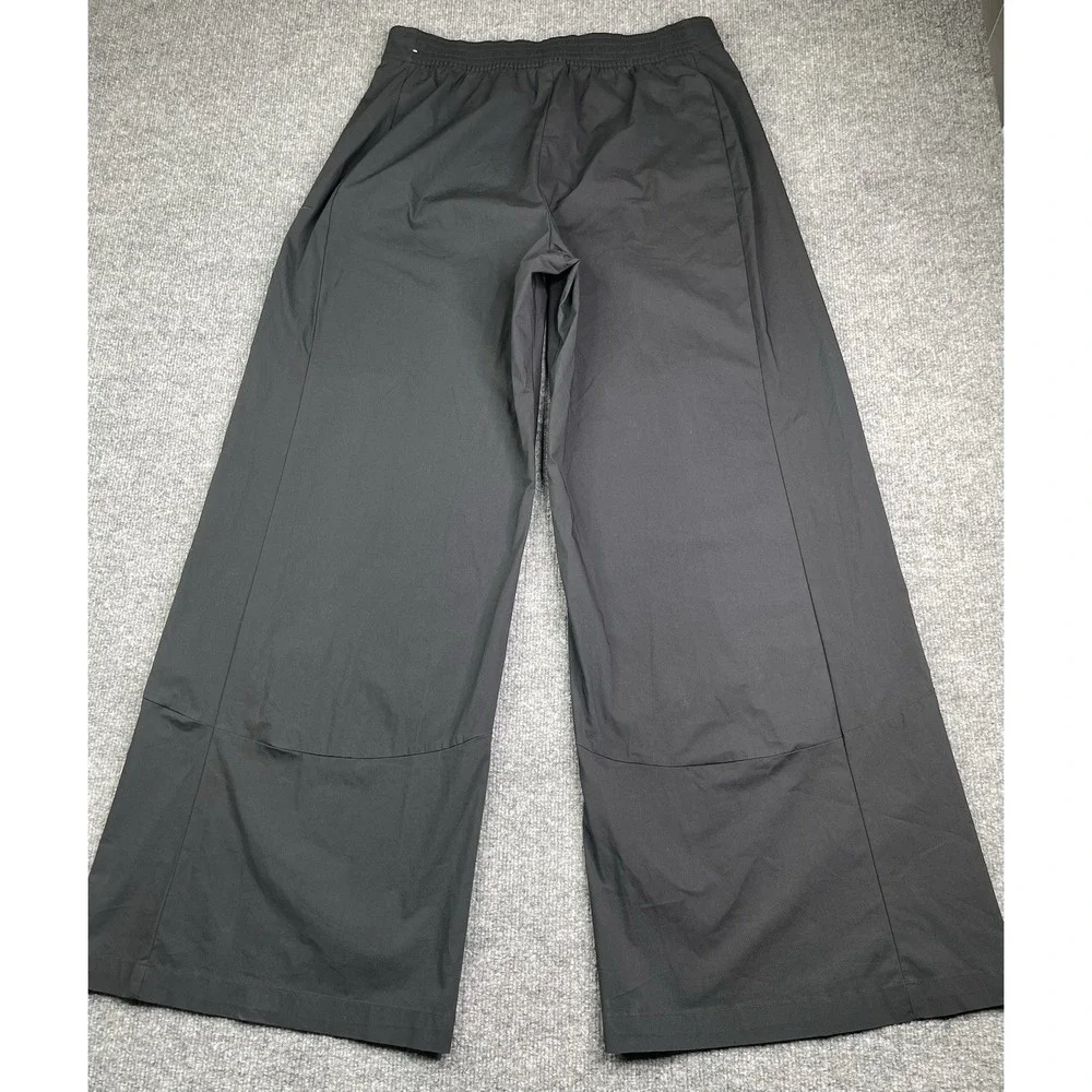 Nike Sportswear Essential Pants Womens XL Black Wide Leg‎ Woven DV8309-010